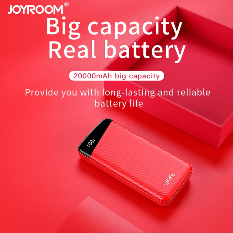 
joyroom large capacity back up power bank 20000mah 