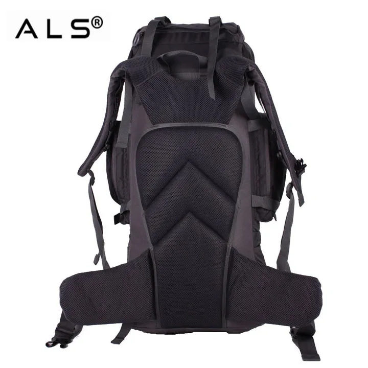 
China manufacture top quality mountain top ergonomic 60L hiking backpack 