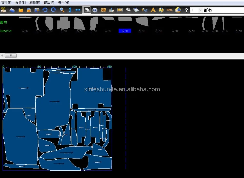 Ruike Automatic Cutting Machine/ System for Leather Car Mats and Carpets
