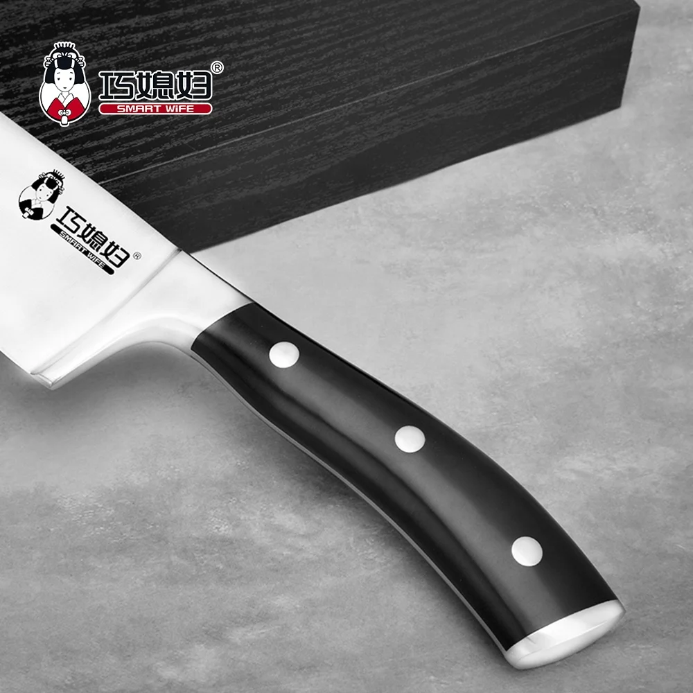 Пользовательские немецкие кухонные ножи из нержавеющей стали Din 1,4116, 8 дюймов, шеф-ножи с ручкой из АБС-пластика