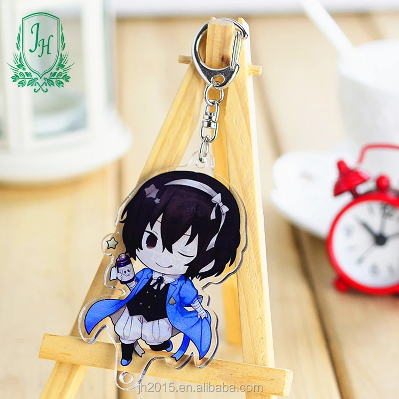 anime double side printed acrylic custom charms anime acrylic keychain
