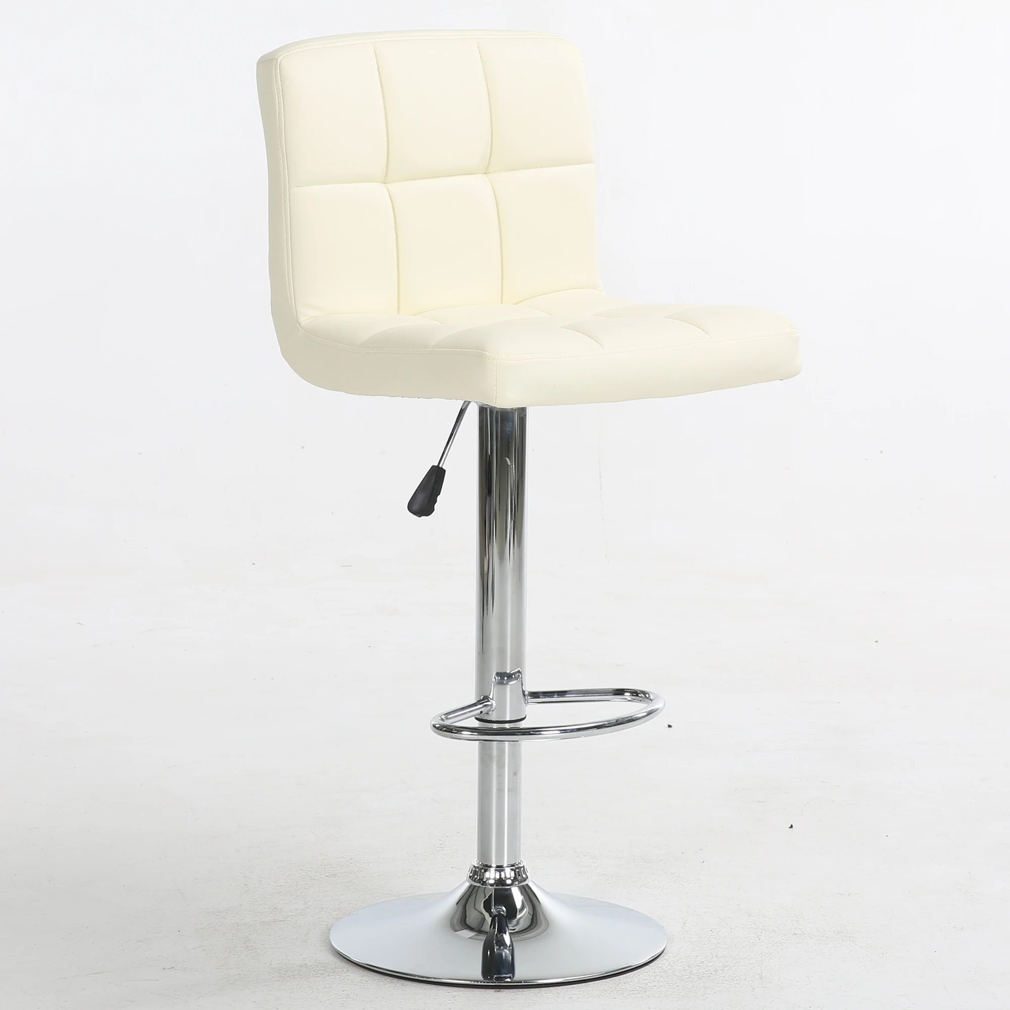 
Modern PU Leather Adjustable Swivel club Barstools Kitchen Counter Square Island Bar Stool 