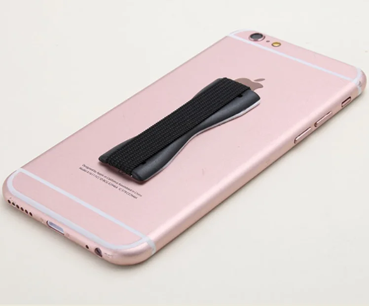 Elastic strap mobile phone stand handle finger holder