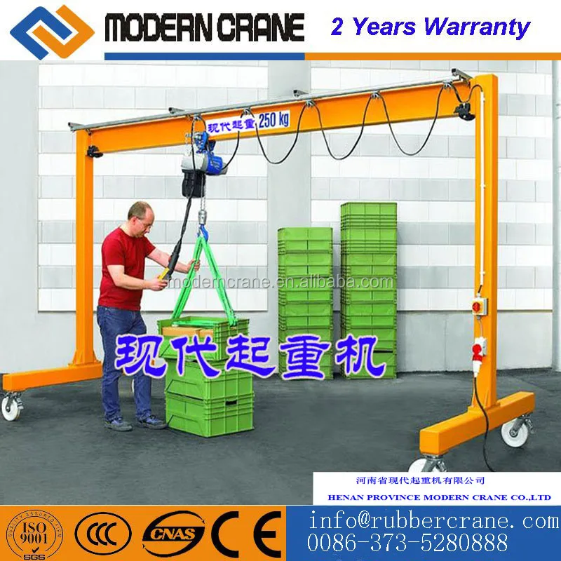 10 Ton Movable Model Electric Hoist Small Gantry Crane