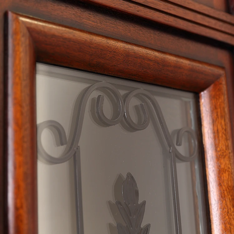 luxury China factory antique carved solid wood double door design entrance door