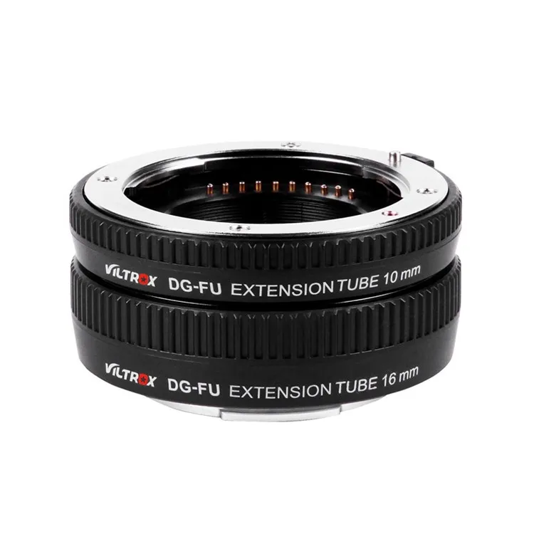 VILTROX DG-FU Auto Focus AF Lens Adapter Mount for Fujifilm X Mount Macro Lens Extension Tube Ring 10mm 16mm Set Metal Mount