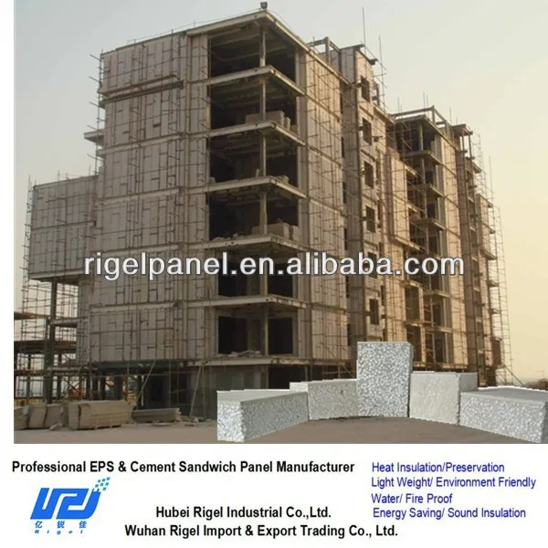 Hot Sale Building Construction Material EPS Foam Polystyrene and Cement Concrete Compound Wall Panel price