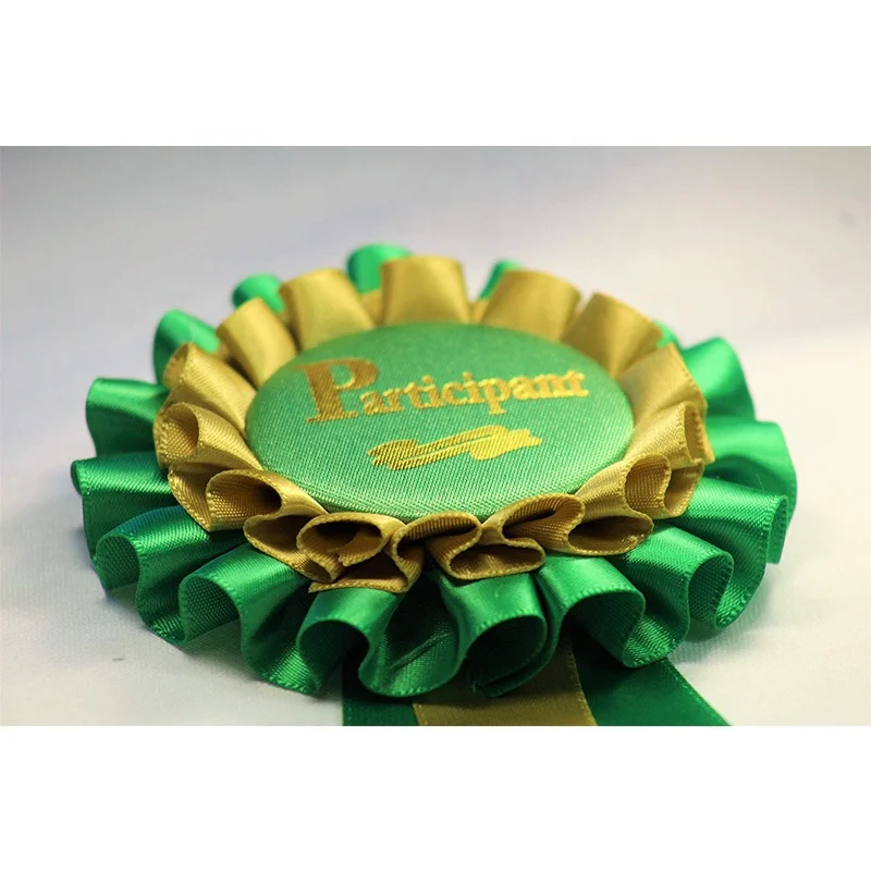 Custom Badge Ribbon Rosettes For Horse Show