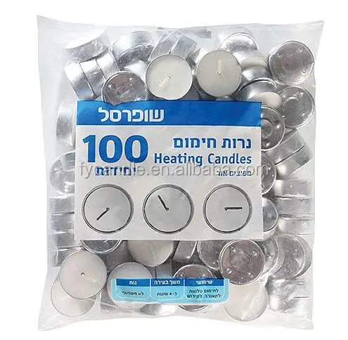 wholesale decorative unscented wax glitter tea light candle