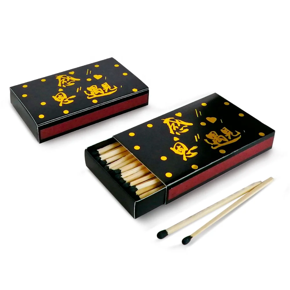 China professional design drawer box matches safety candle matches with colored matchsticks