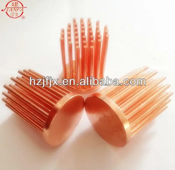 Diameter 40mm  thermal conductive copper cob heat sink, The most ideal Custom house radiator