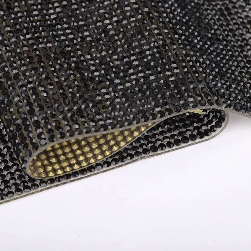 
LOCACRYSTAL Brand Strass Chaton Adhesive Sheet, Rhinestone Mesh Sheet for DIY 