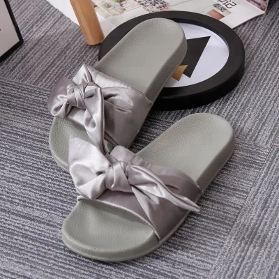 
Wholesale PCU Slides Butterfly Knot Ladies Slides Sandals 
