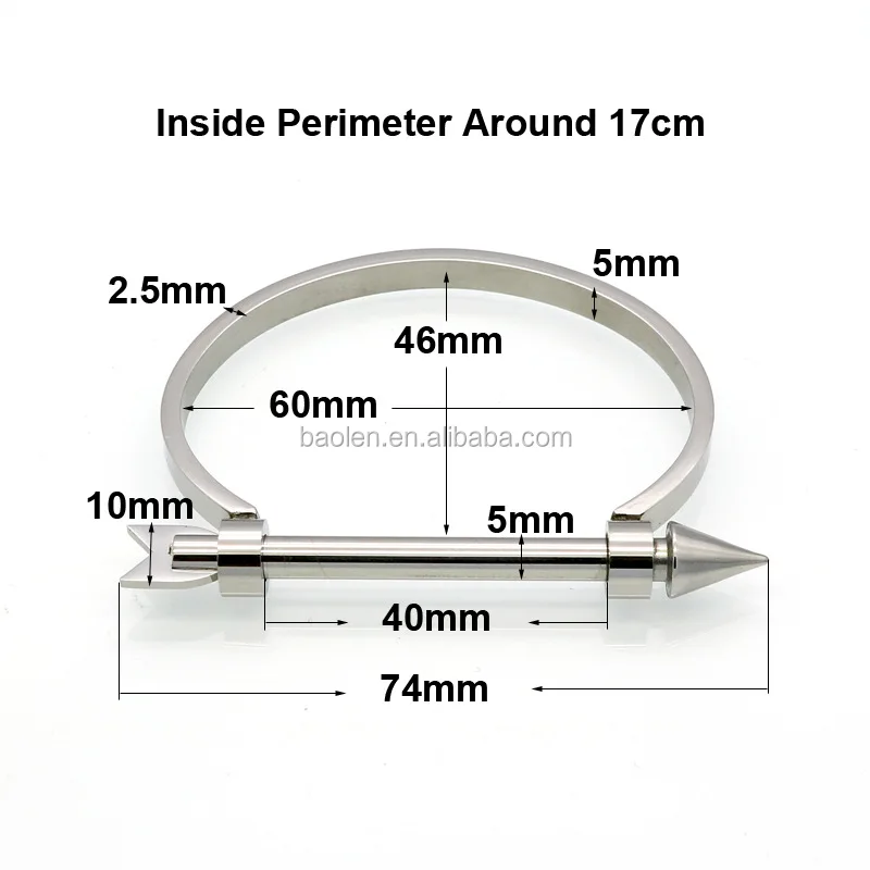 Best Brand Arrow Screw Bangle Gold Color Stainless Steel Cuff Bracelets Fashion Jewelry For Women Gift Pulseiras