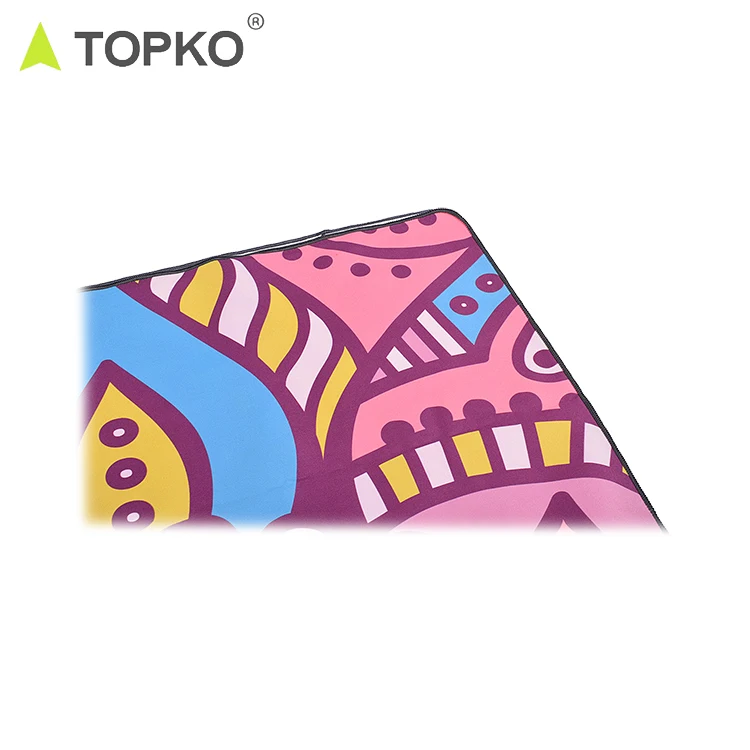 New Product Screen Print Non Slip Private Label Microfiber Yoga Towel