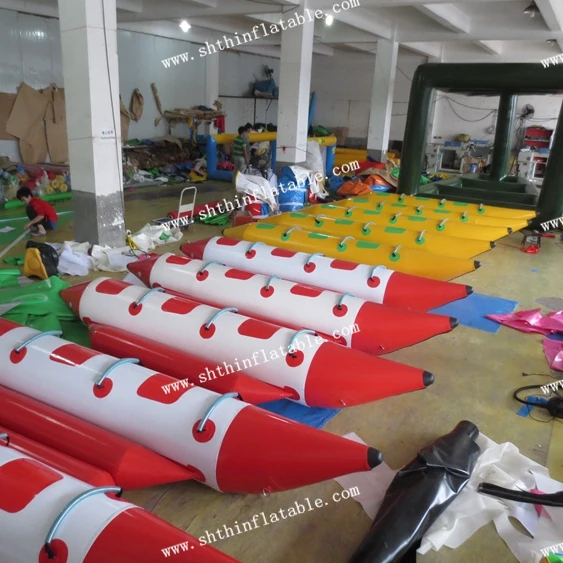 Low price single tube inflatable banana boat,water banana boat agua inflable