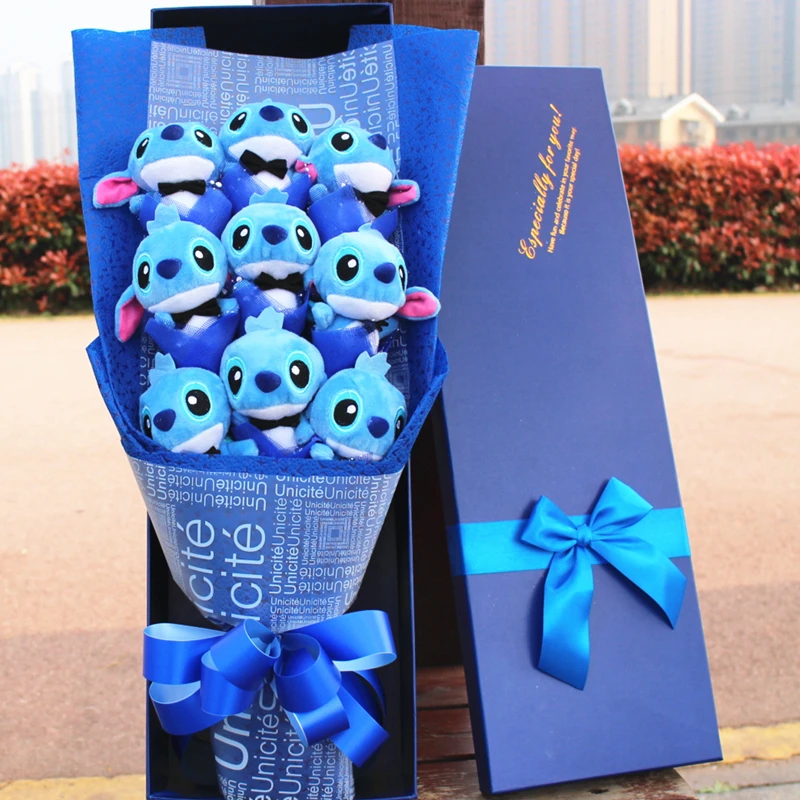 Детская плюшевая игрушка со звездами, букет на День святого Валентина, подарок