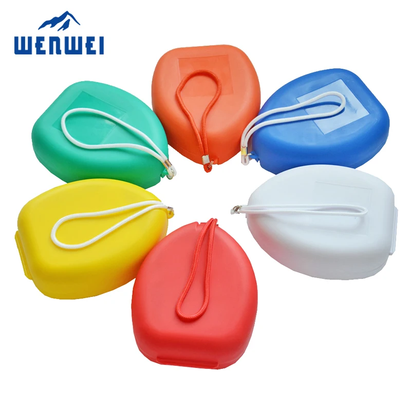 CPR mouth to mouth mask red hard case cpr mask for aed training