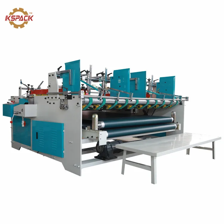 
Semi automatic corrugated paperboard folder gluer machine 2 pieces 