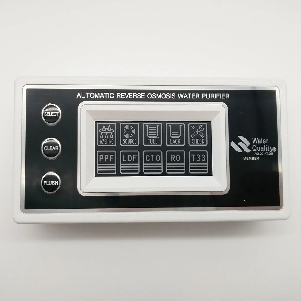 RO system micro-computer controller cartridge life monitoring control board