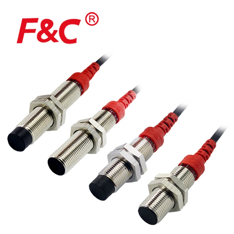 M18 cylinder 2-wires inductive proximity sensor, no polarity, 8mm PNP.NO, unshielded & 8mm range magnetic metals detection