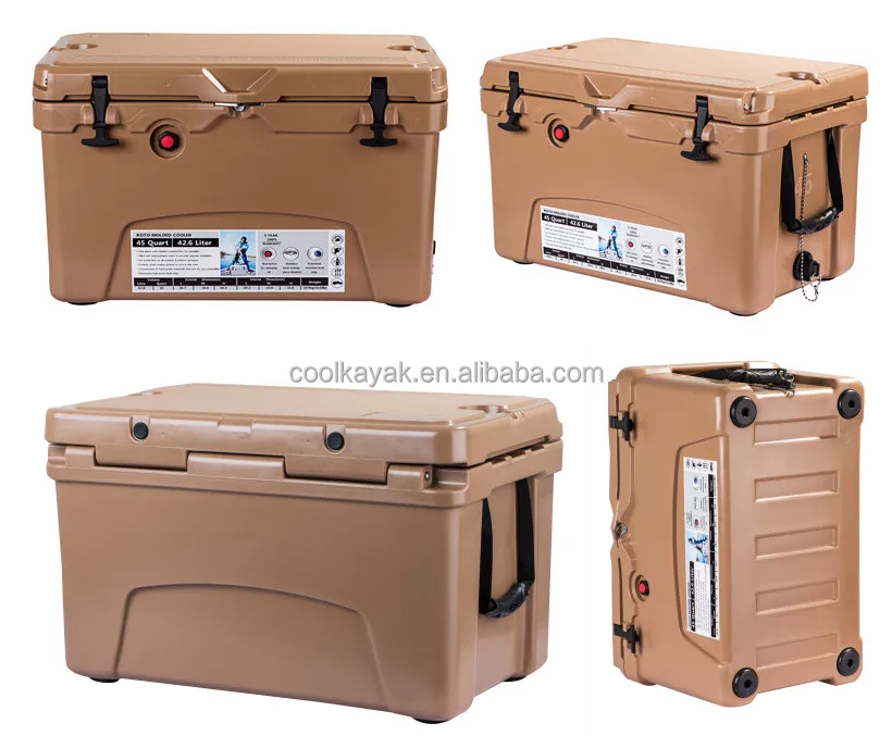 Kuer premium heavy duty 45qt. rotomolded seafoam green cooler box wholesale