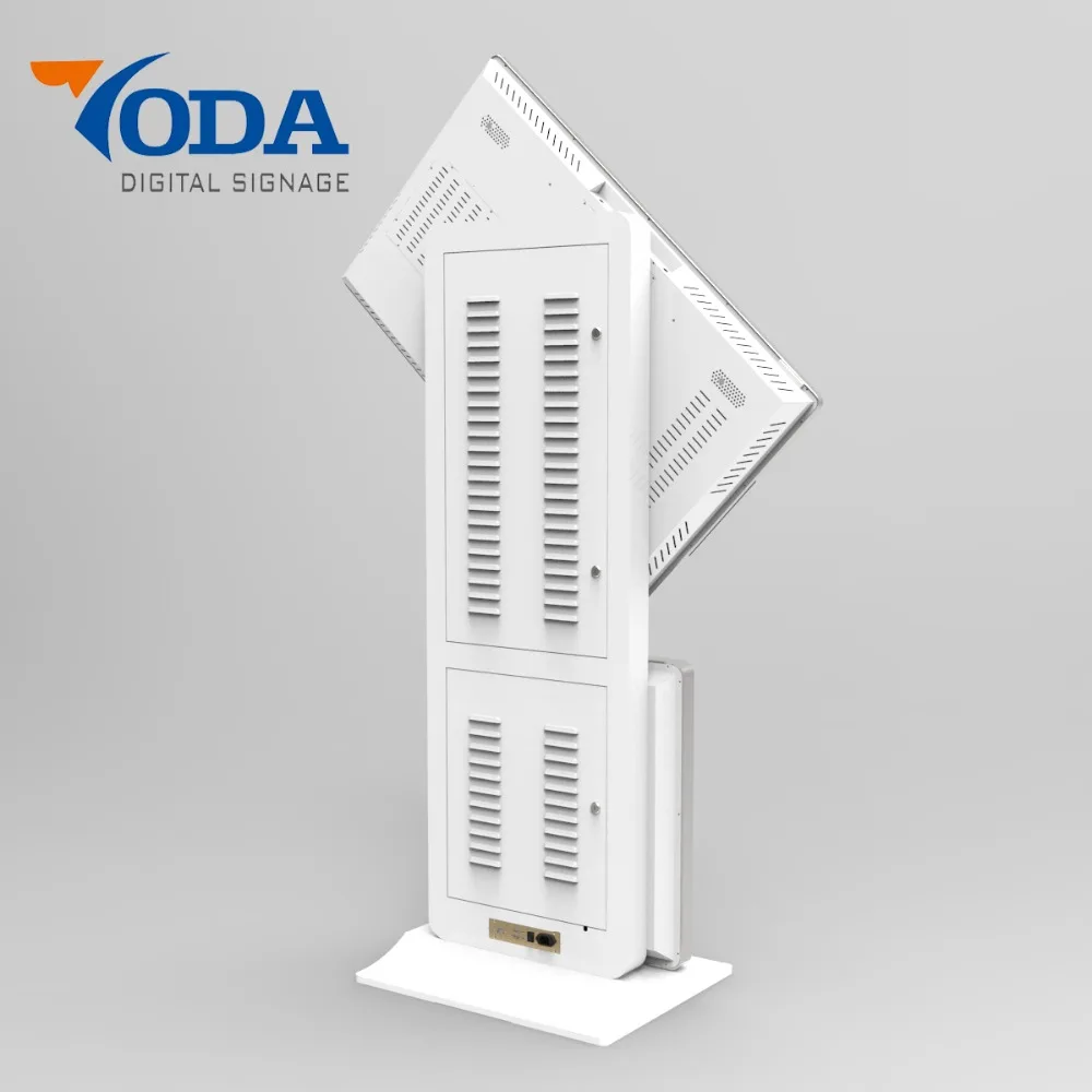 43 inch moveable horizontal/vertical rotate kiosk touch screen lcd kiosk