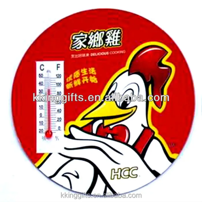 Panda cute fridge magnet weather barometer red mercury thermometer