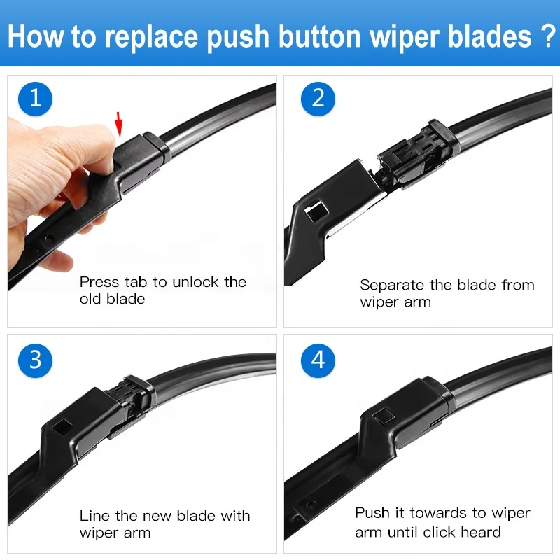 Car Front Windshield Wiper Blades for Chevrolet Trax Model Year From 2012 - 2016