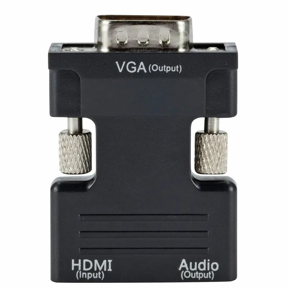  Переходник с HDMI «мама» на VGA «папа» + аудиоадаптер 1080P HDTV преобразователь