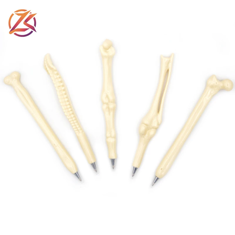 
Novelty plastic creative design bone shaped ballpoint pen for Hospital medical writing 