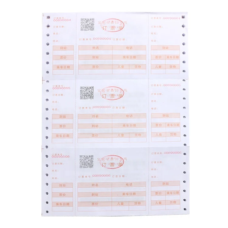 
Office Supply Factory Wholesale Continuous Computer Paper 