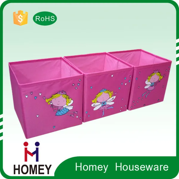 Factory Polyester Foldable Toy Storage Box for Kids Fabric Storage Boxes & Bins Square Modern Wall Organizer Kids Foldable 1pc