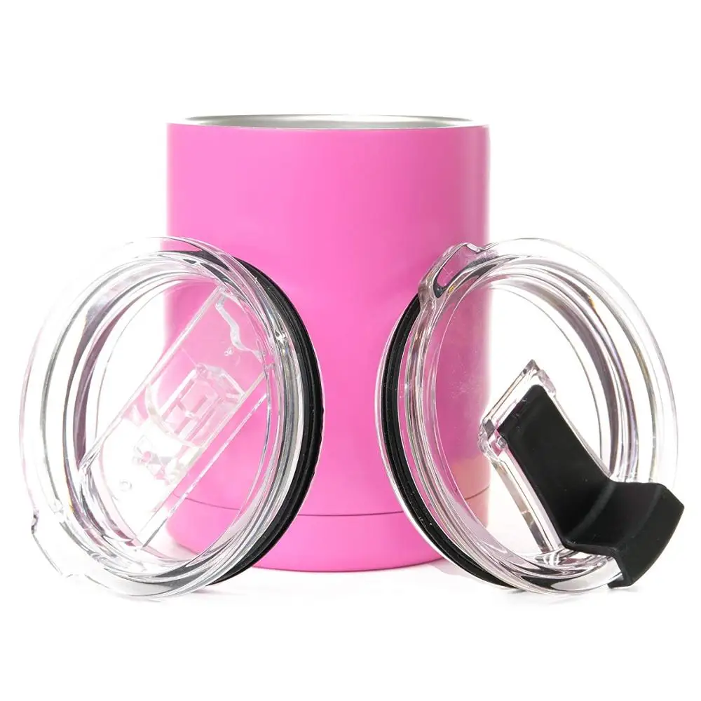 10 унций пищевой нержавеющей стали кофе вино стакан с заменяемыми крышками Изолированный Вакуумный термос чашка порошок кружки с покрытием