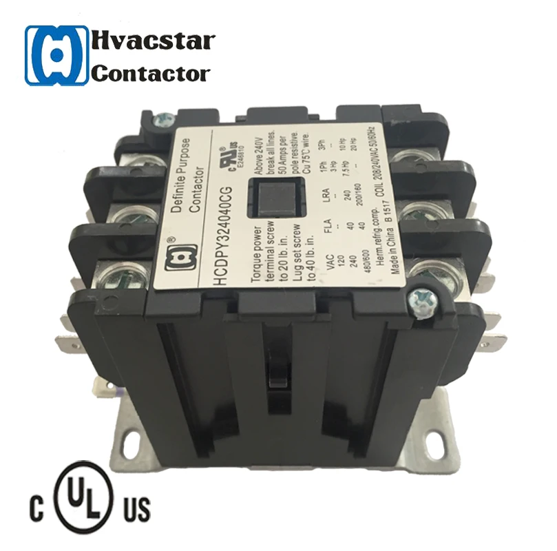 Высокое качество Три поляки ac Контакторы 24 В катушки ul