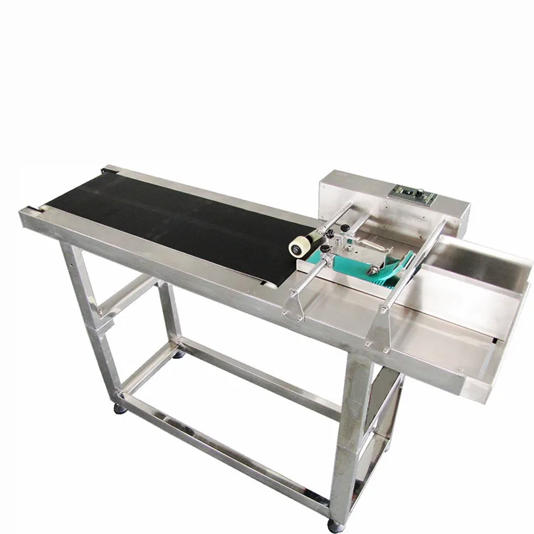A6 feeder for plastic cards mini conveyor belt match with cij inkjet printer machine