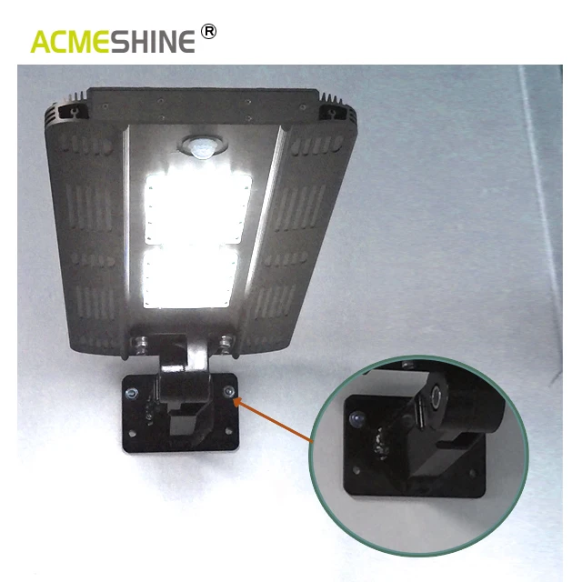 Aluminum alloy compact design all in one solar led street light with PIR motion sensor
