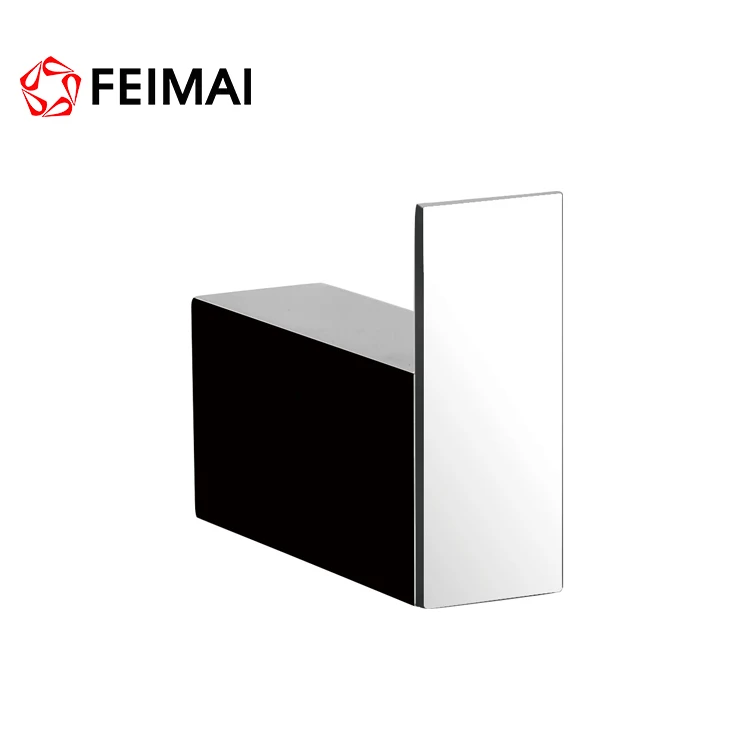 
Chrome Brass+Zinc Square Bathroom Towel Coat Hooks Dual Robe Hook Hanger Wall Mounted 