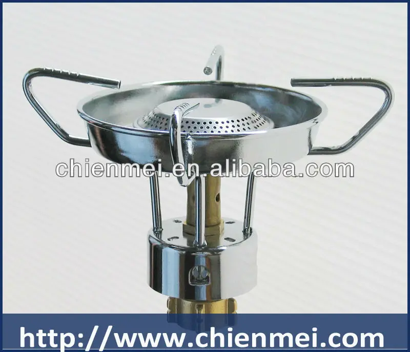 single burner gas stove with pierce outdoor camping gardening hiking portable gas mini backpack cooker