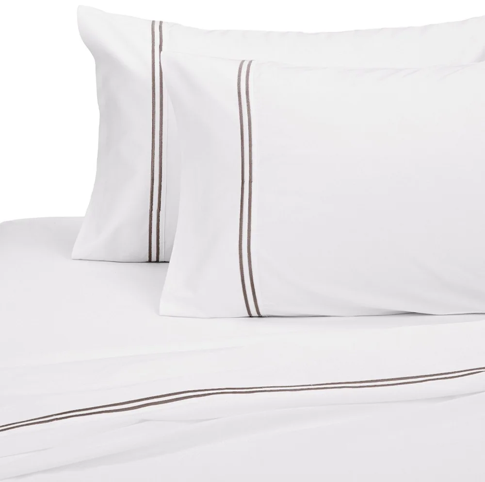 100% Cotton Hotel White Embroidered Bedding Set,Duvet Cover Set,Hotel Bed Linen