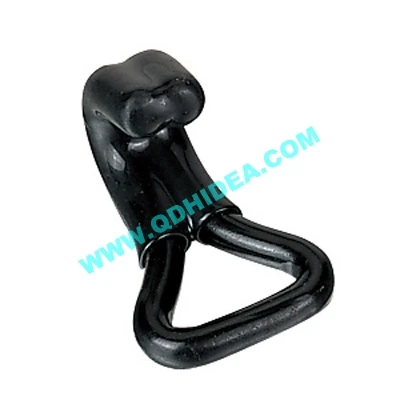 Black Painted Double J Hook with 1500kgs Breaking Strength