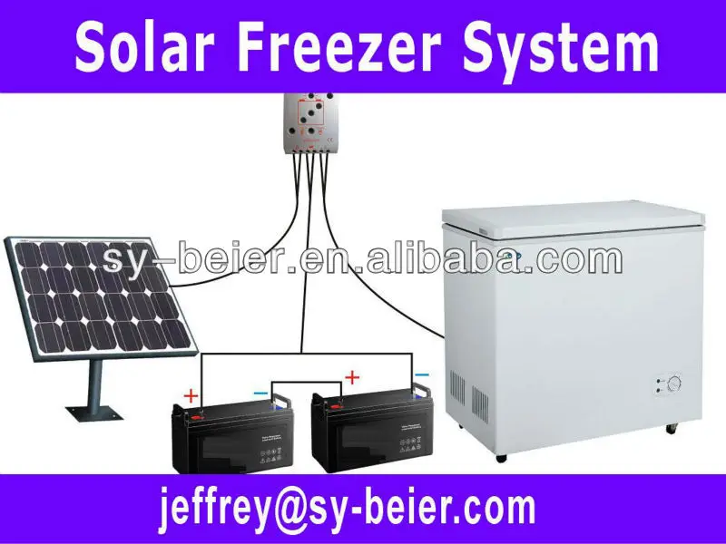 DC solar freezer new type solar deep freezer 362 liters