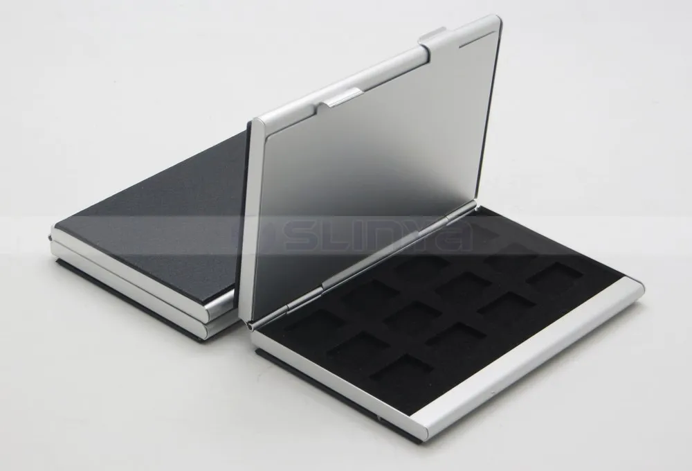 Leather Aluminum EVA 24 Micro SD TF Card Case Memory Card Storage Carrying Case Holder Protector