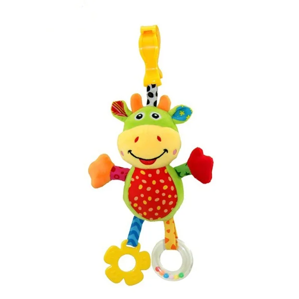 Baby Rattle for Strollers Cuddly Plush Baby Hanging toys