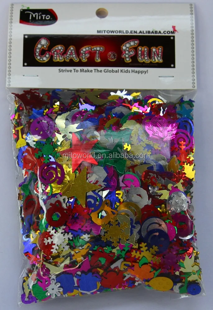 Металлические конфетти из ПВХ 2 унции оптом