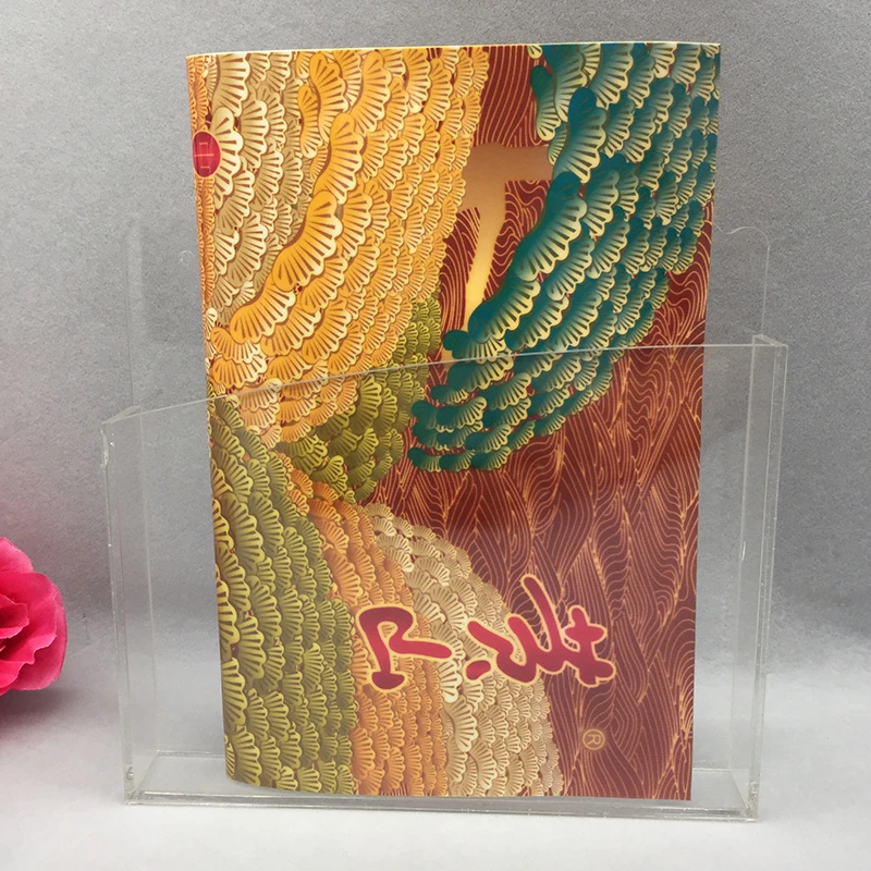 Clear Acrylic Single Pocket A4 Brochure Holder Display Office home desk A4 A5 pmma plexiglass acrylic A5 A4 magazine Display