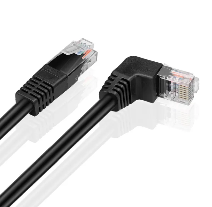 3FT Cat6  Right Angle Up RJ45 90 Degree Network Ethernet Cable