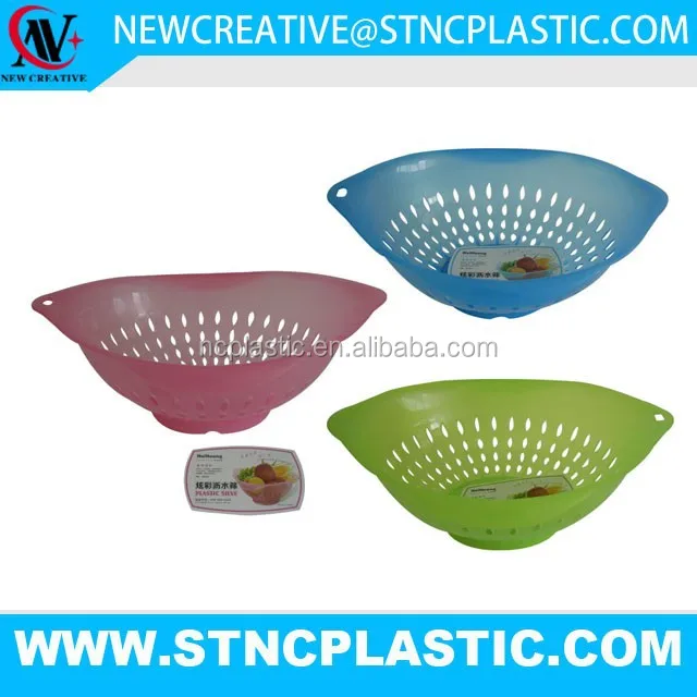 medium sized transparent fruit plastic card skimmer with handle