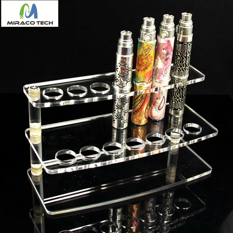 Заводская цена с акриловым дисплеем для электронной сигареты, прозрачная подставка, полка, держатель для электронной сигареты, стойка для аккумулятора Ego/Evod