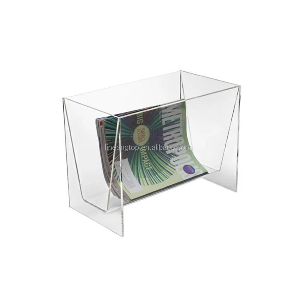 Desk Plexiglass File Notebooks Organizer Acrylic Magazine Display Racks
